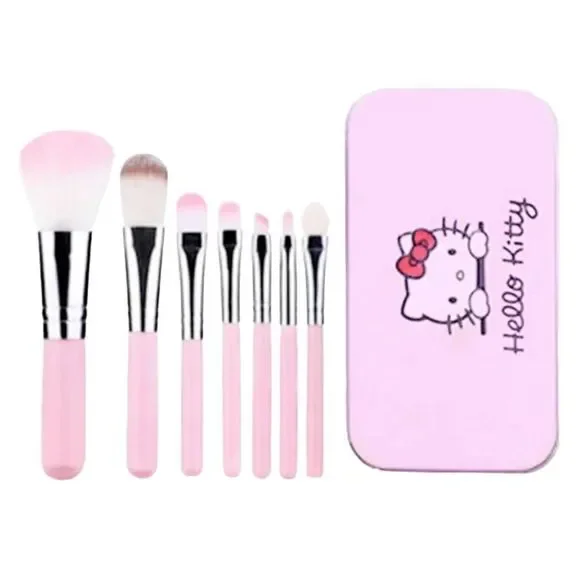 Hello Kitty Makeup Brushes Fashion Anime Sanrio Y2k Accessories Beauty Tools - Picture 7 of 7